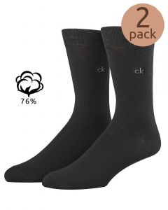 Calvin Klein cotton rich sokken 2-pack